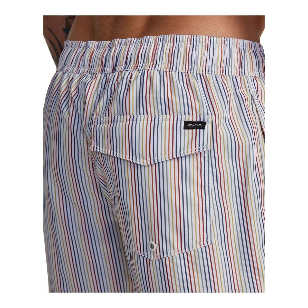 RVCA Men's Perry Elastic Swim Volley Shorts, 17"