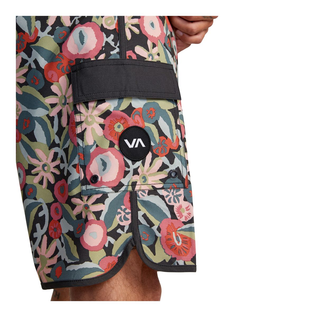 RVCA Men's Eastern Trunk Swim Boardshorts, 18", 4-Way Stretch