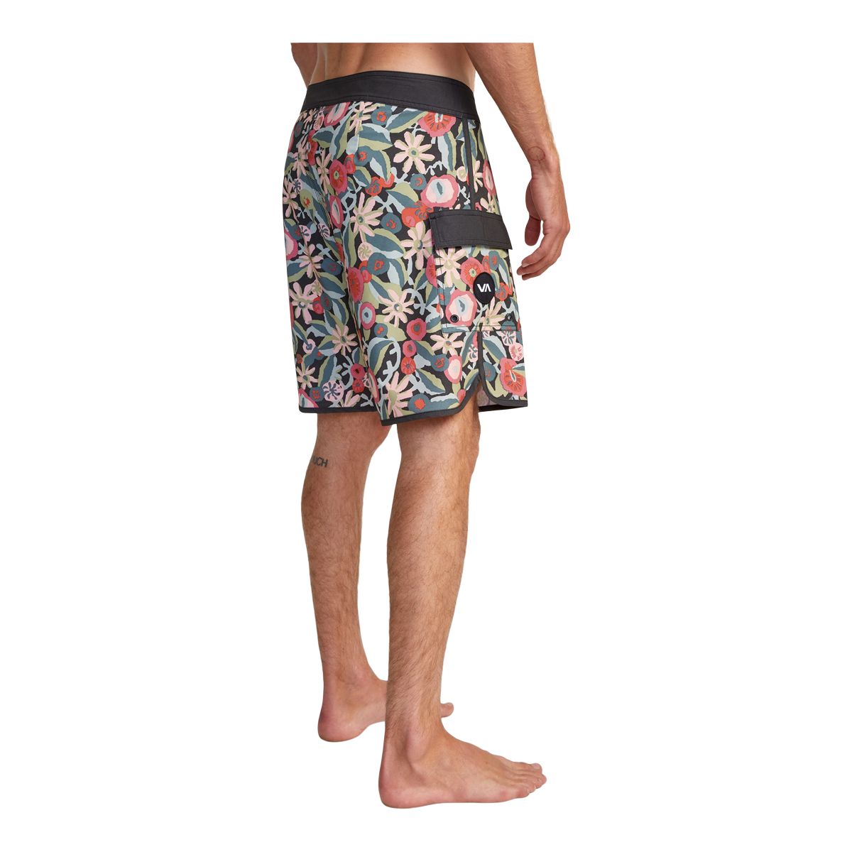 RVCA Men's Eastern Trunk Swim Boardshorts, 18", 4-Way Stretch