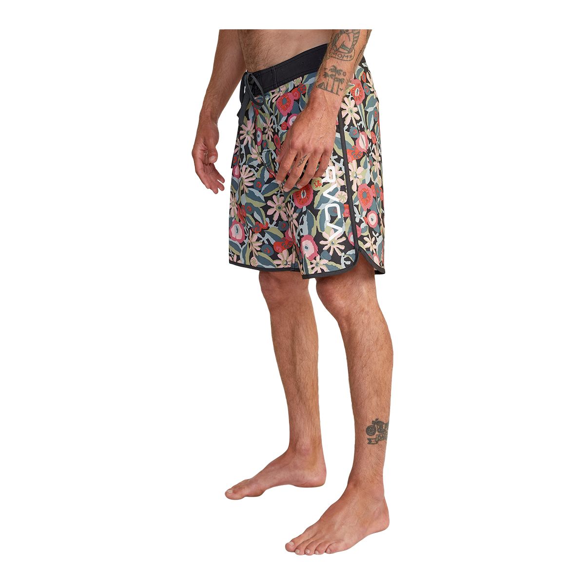 RVCA Men's Eastern Trunk Swim Boardshorts, 18", 4-Way Stretch