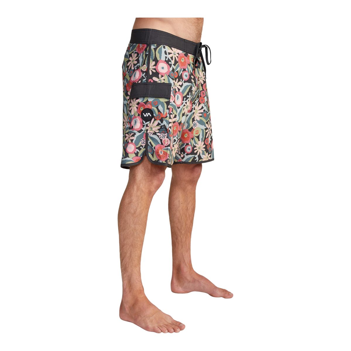 RVCA Men's Eastern Trunk Swim Boardshorts, 18", 4-Way Stretch