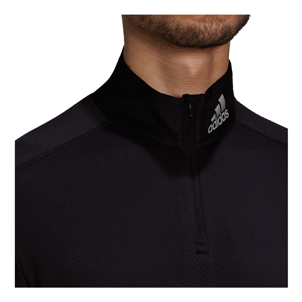 adidas Men's Warm Up 1/2 Zip Long Sleeve Top
