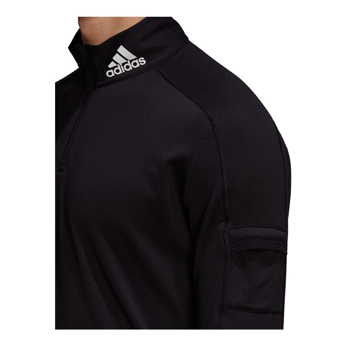 adidas Men's Warm Up 1/2 Zip Long Sleeve Top