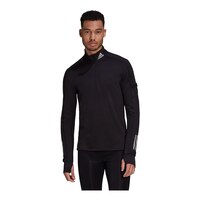 adidas Men's Warm Up 1/2 Zip Long Sleeve Top Front_Angled_Left