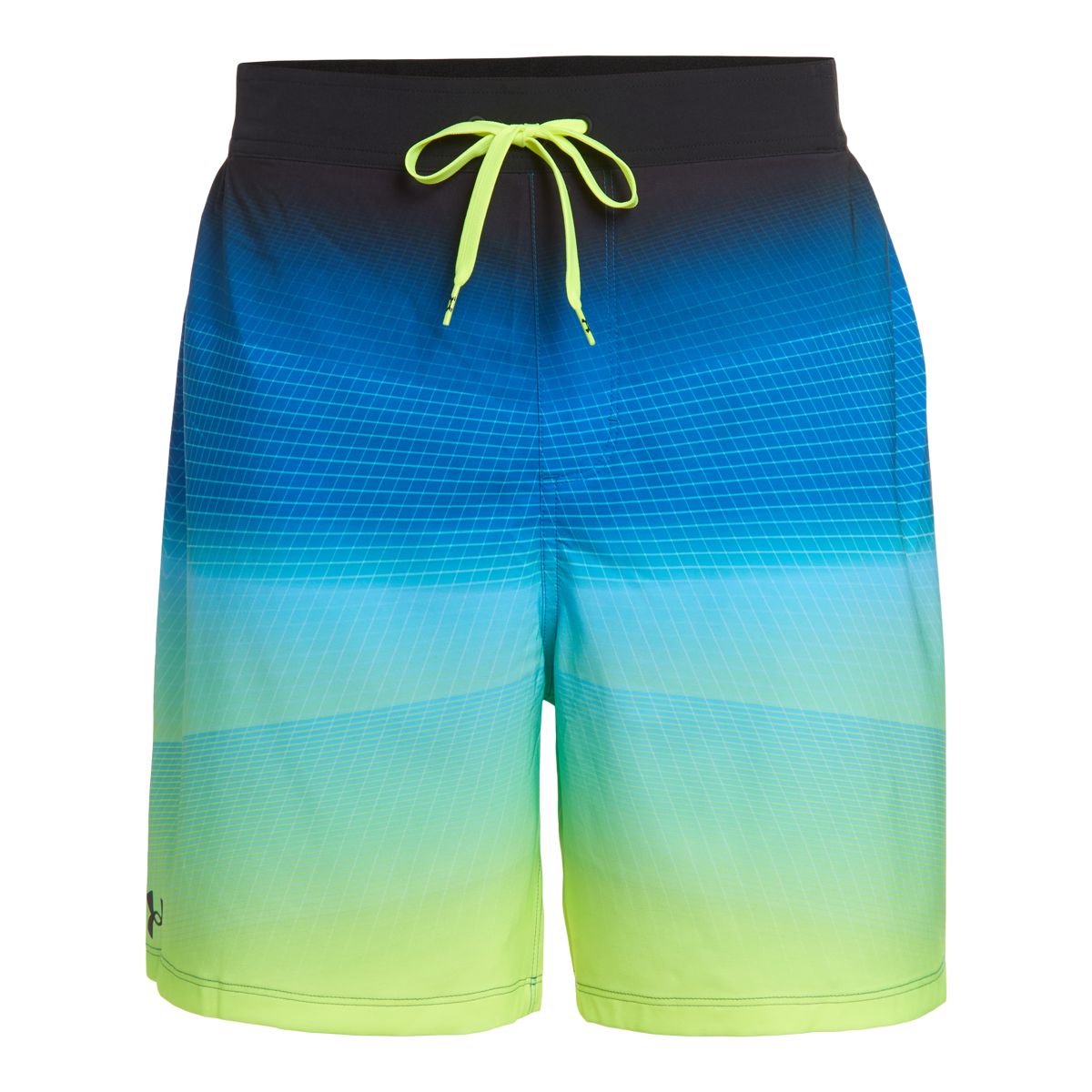 Under Armour Men's Comfort Waistband Fractal Swim Volley Shorts, 18", With Mesh Liner