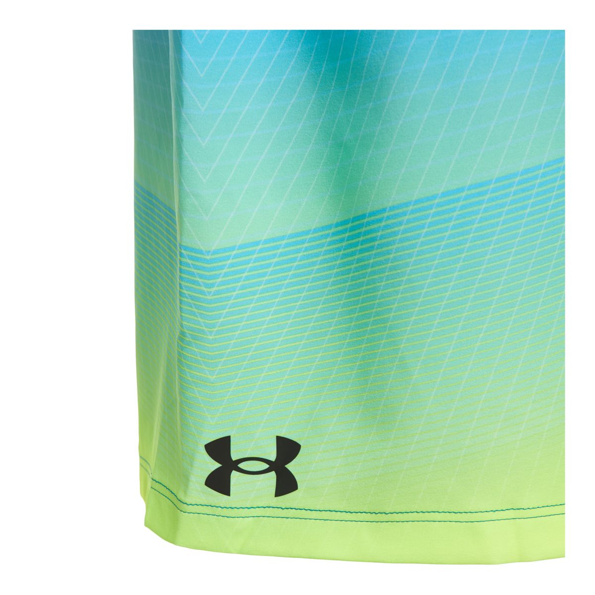 Under Armour Men's Comfort Waistband Fractal Swim Volley Shorts, 18", With Mesh Liner