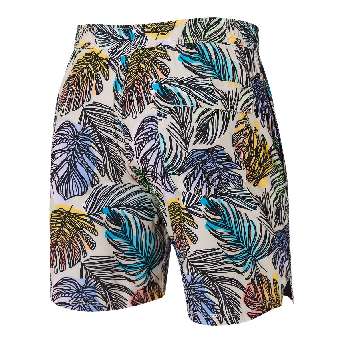 Saxx Men's Oh Buoy 2 in 1 Swim Volley Shorts, 7", Fade-Resistant, With Mesh Liner