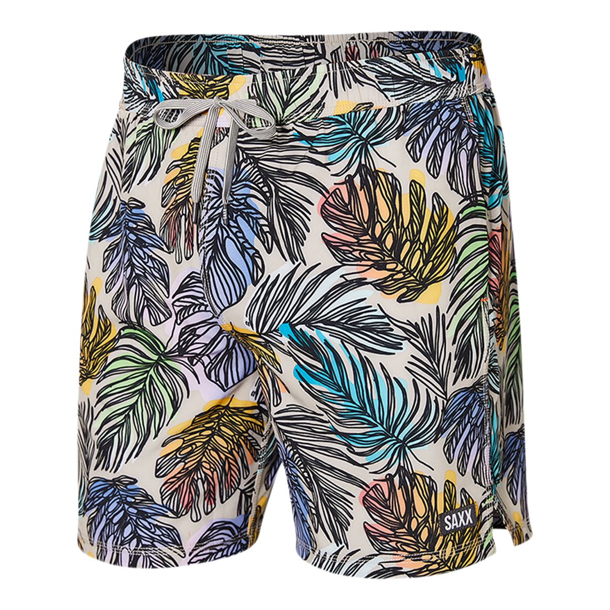 Saxx Men's Oh Buoy 2 in 1 Swim Volley Shorts, 7", Fade-Resistant, With Mesh Liner