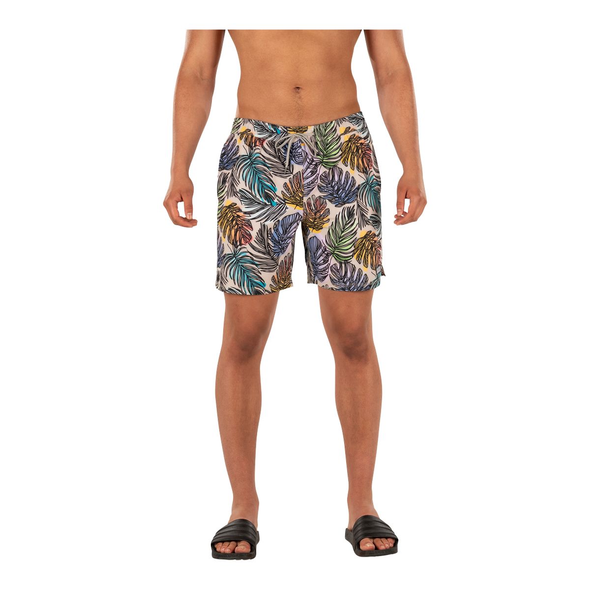 Saxx Men's Oh Buoy 2 in 1 Swim Volley Shorts, 7", Fade-Resistant, With Mesh Liner