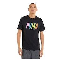 PUMA Men's Sportswear Graphic T Shirt Front_Flat