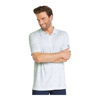 PUMA Golf Men's CLOUDSPUN H8 Golf Polo Front_Angled_Right