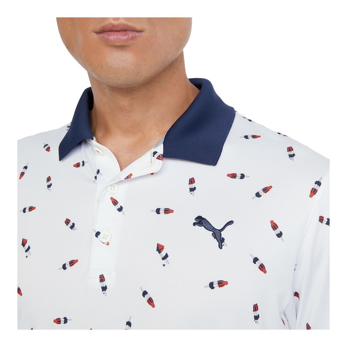 PUMA Golf Men's CLOUDSPUN Popsi-Cool Polo