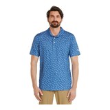 PUMA Golf Men's MATTR Beehive Polo Front_Flat