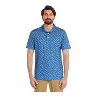 PUMA Golf Men's MATTR Beehive Polo Front_Flat