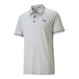 PUMA Golf Men's CLOUDSPUN Monarch Short Sleeve Polo T Shirt, UPF 50 Front_Angled_Left