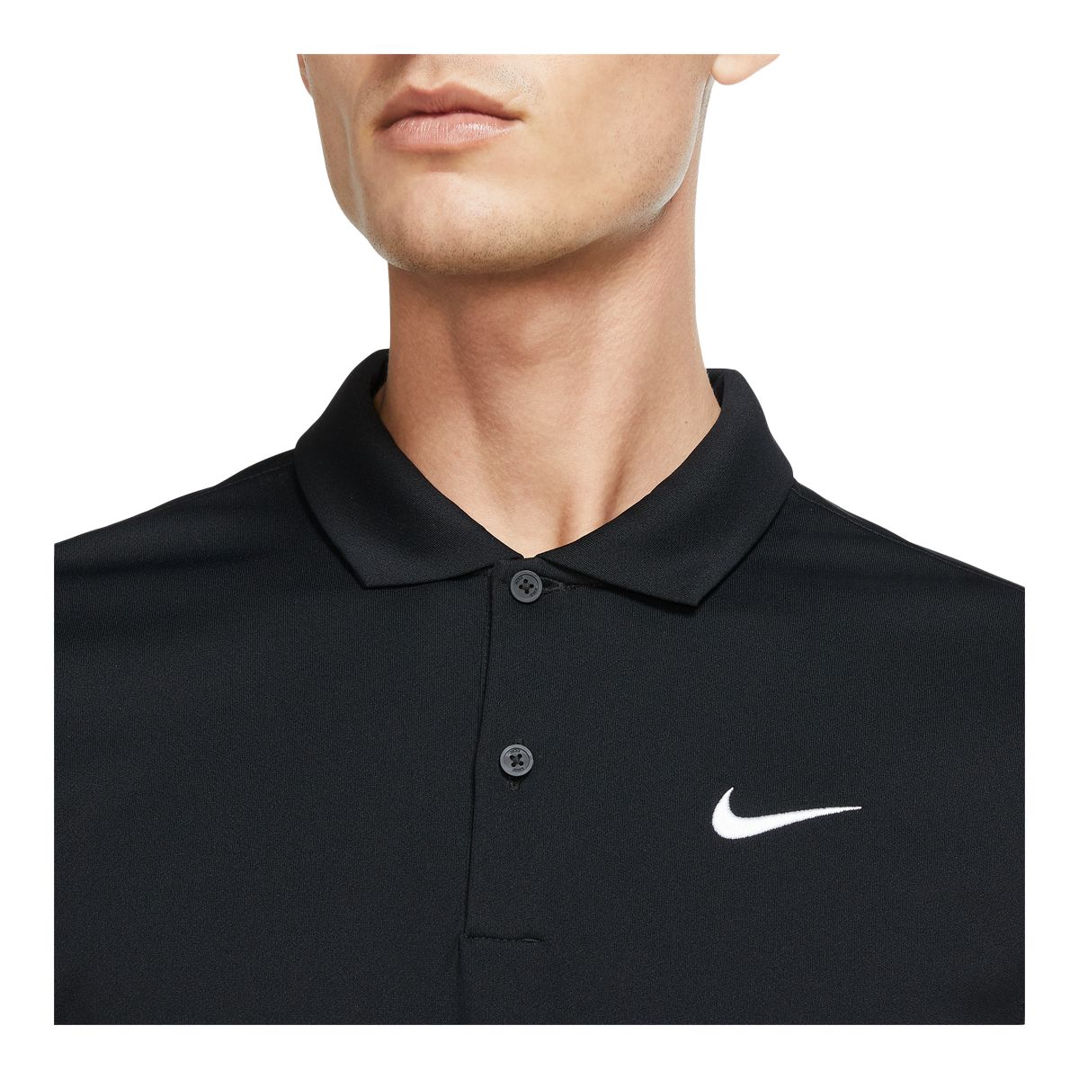 Black nike polo shirt best sale