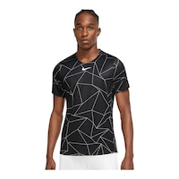 Nike Men's Dri-FIT Advantage Print Top Front_Angled_Left