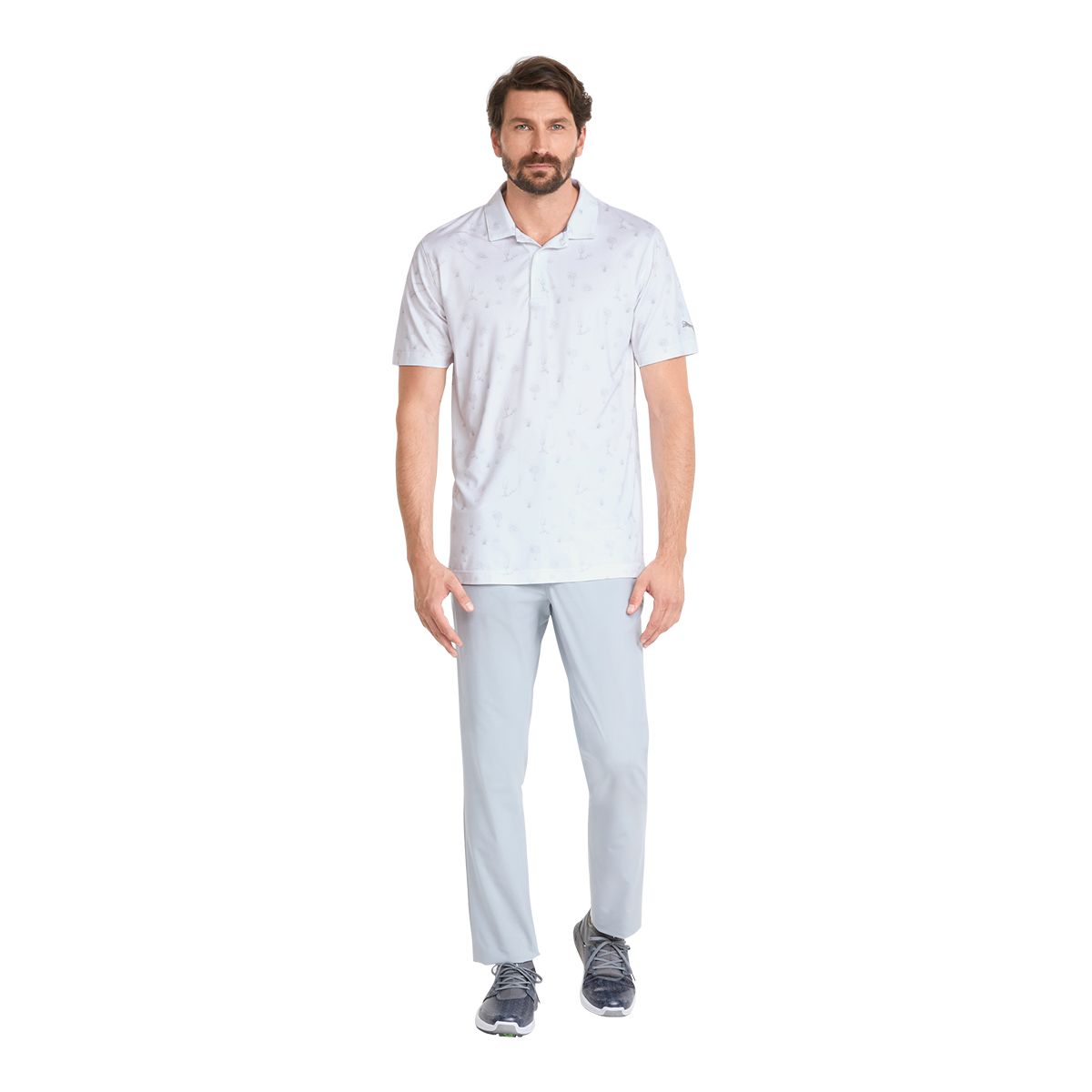 PUMA Golf Men's CLOUDSPUN Conservation Short Sleeve Polo T Shirt, UPF 40