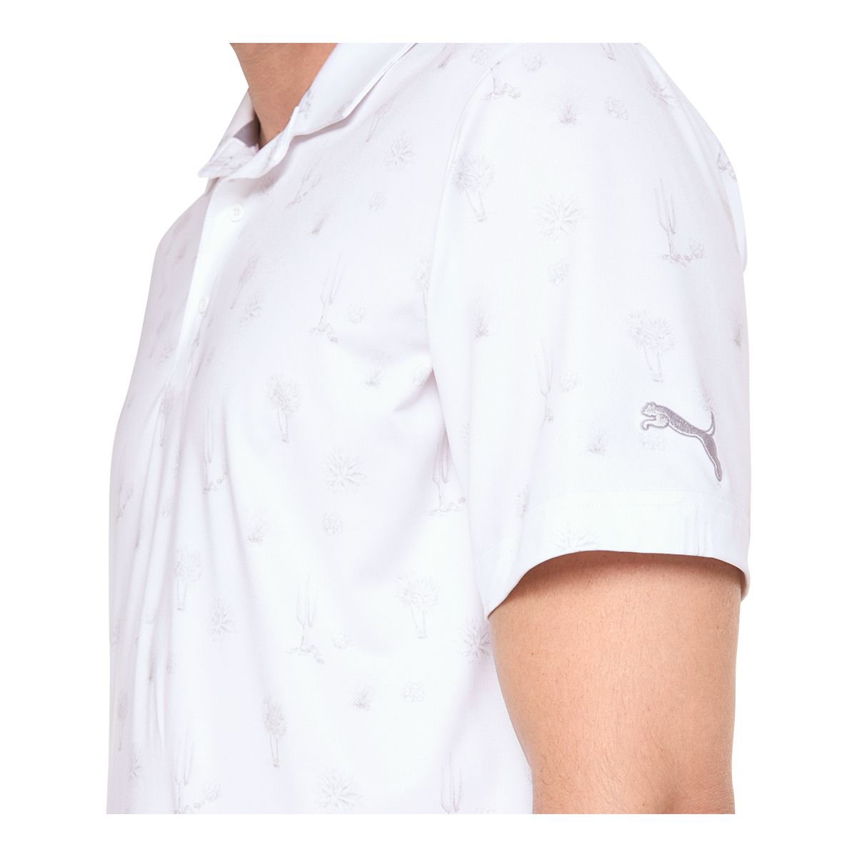 PUMA Golf Men's CLOUDSPUN Conservation Short Sleeve Polo T Shirt, UPF 40
