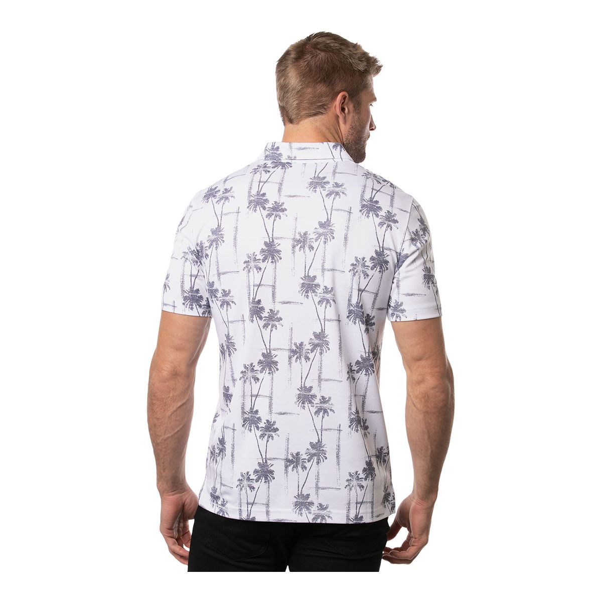 TravisMathew Men's Finally Here Short Sleeve Golf Polo T Shirt