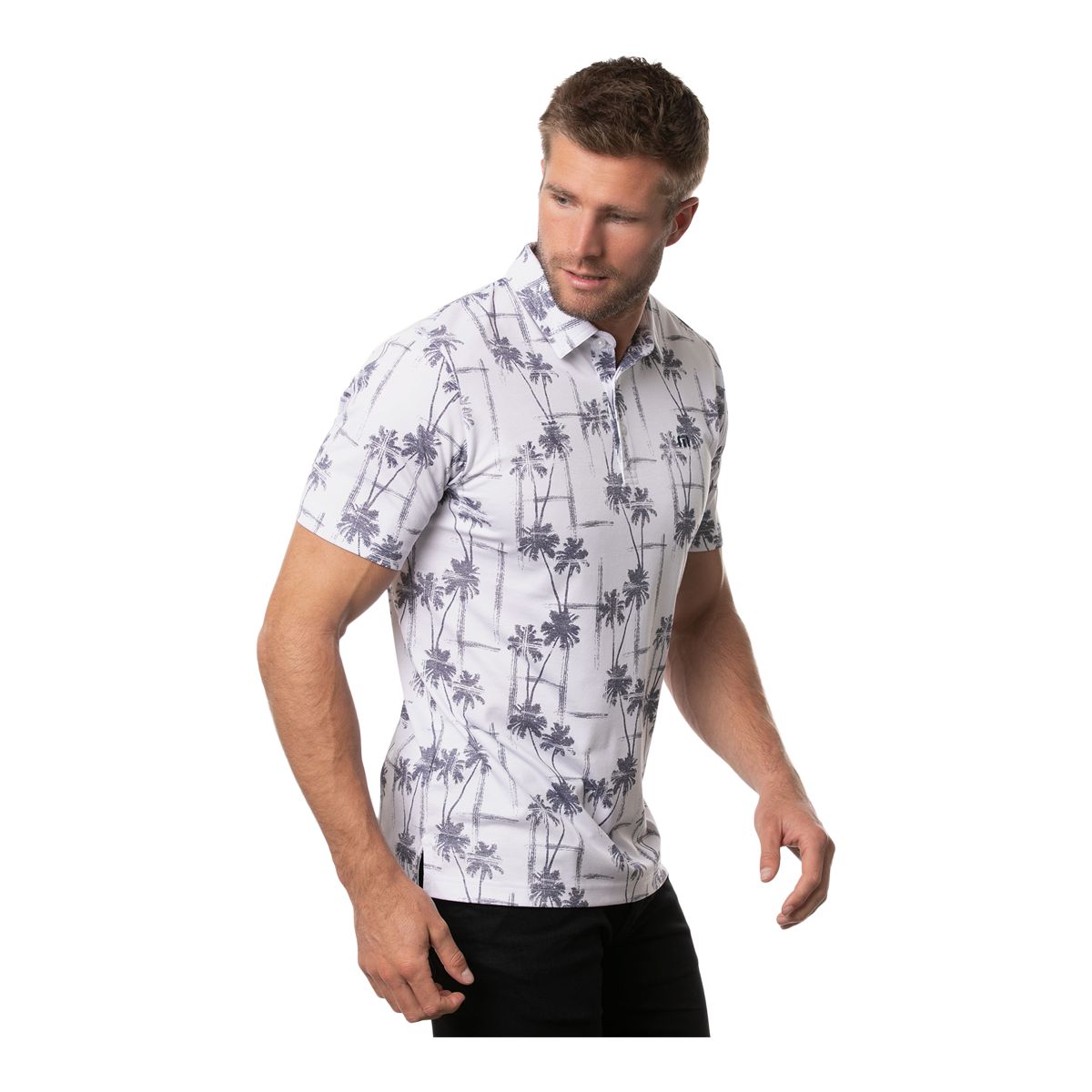 TravisMathew Men's Finally Here Short Sleeve Golf Polo T Shirt