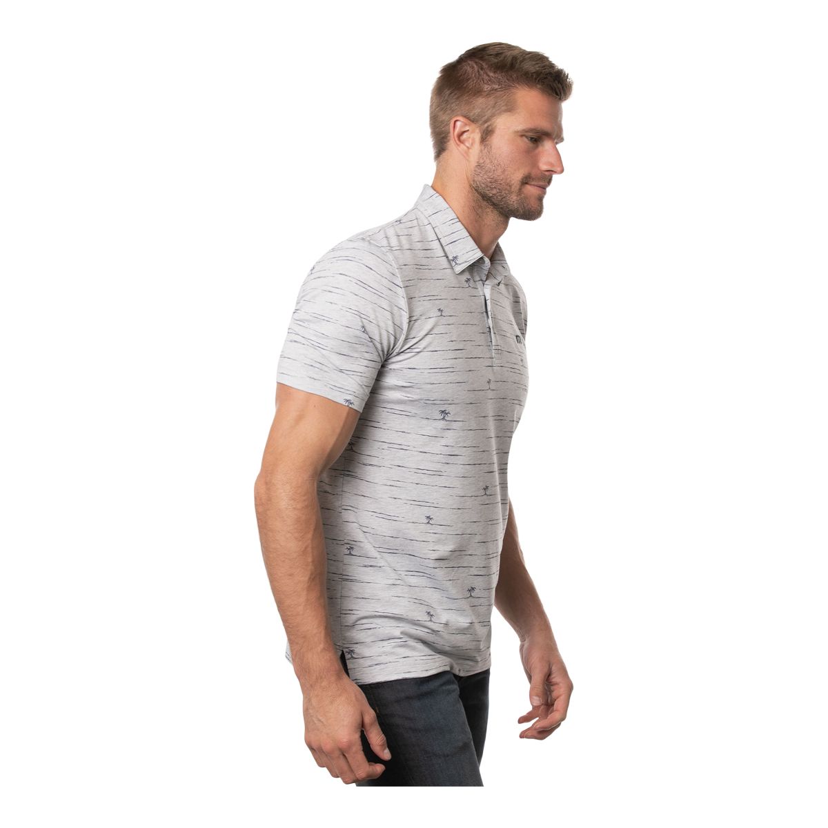 TravisMathew Men's Draggin Anchor Short Sleeve Golf Polo T Shirt