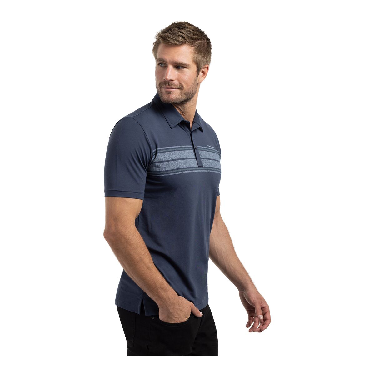 TravisMathew Men's Ofty Perfect Conditions Short Sleeve Golf Polo T Shirt