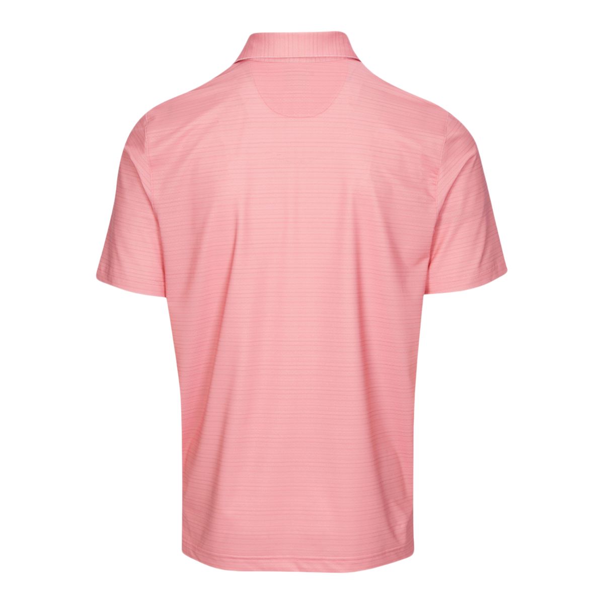 Greg Norman Golf Men's Stripe Print Short Sleeve Golf Polo T Shirt, UPF