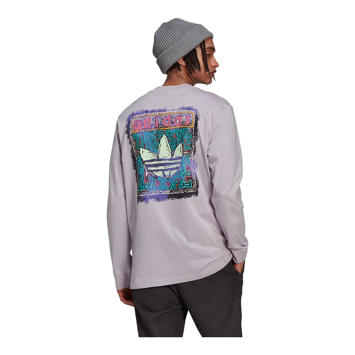 adidas Men's Graphic Long Sleeve T Shirt