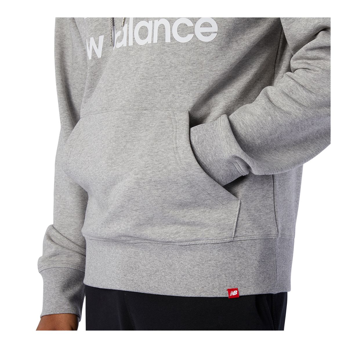 New Balance Men's Essential Stacked Logo Pullover Hoodie