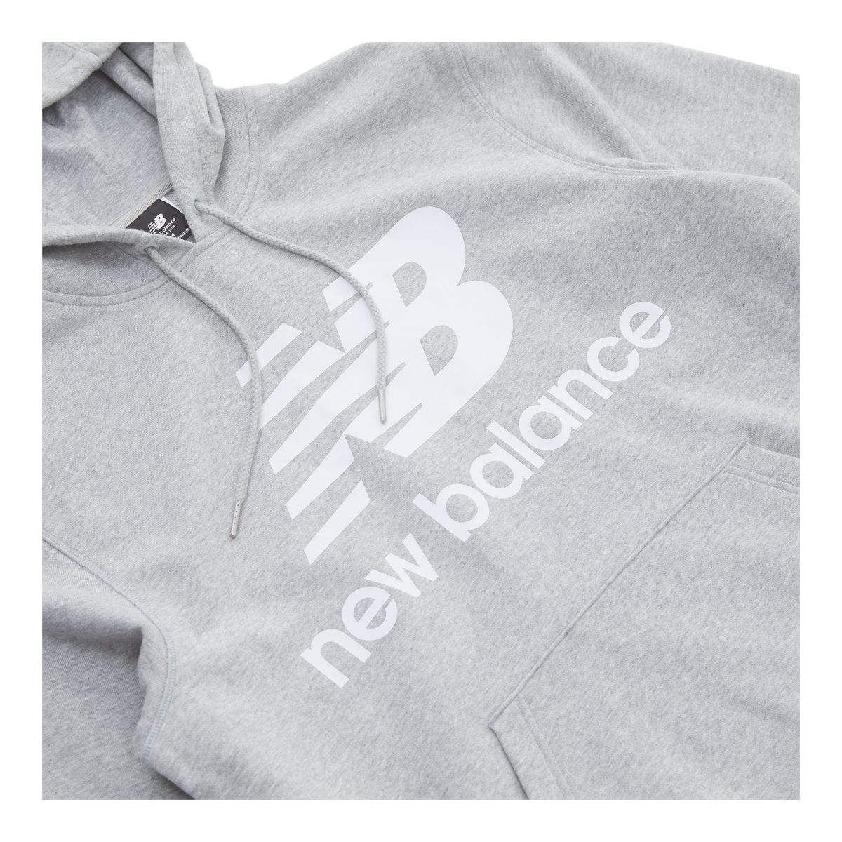 New Balance Men's Essential Stacked Logo Pullover Hoodie