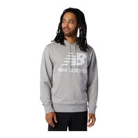 New Balance Men's Essential Stacked Logo Pullover Hoodie Front_Flat