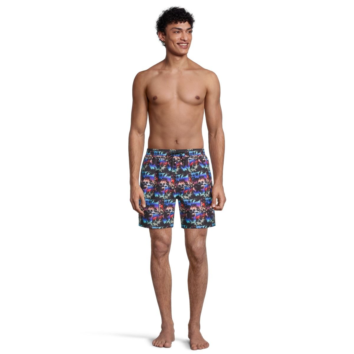 Ripzone Men's Raith Multi Palm Swim Shorts, Quick-Dry, UPF