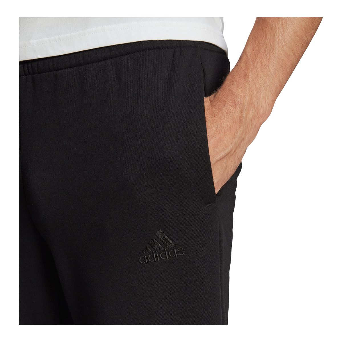 adidas Men's Big Logo Sweatpants, Fleece, Tapered, Cuffed