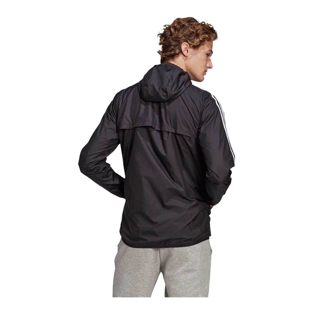 adidas Men's 3-Stripes Woven Windbreaker