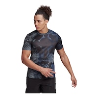 adidas Men's D4T Hiit T Shirt Front_Flat