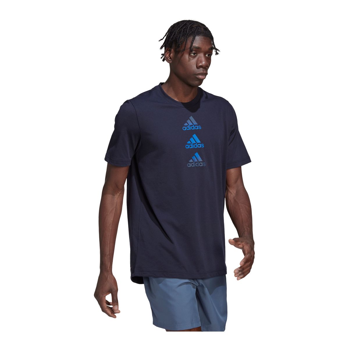 adidas Men's D2M Hiit 3-Stripe T Shirt