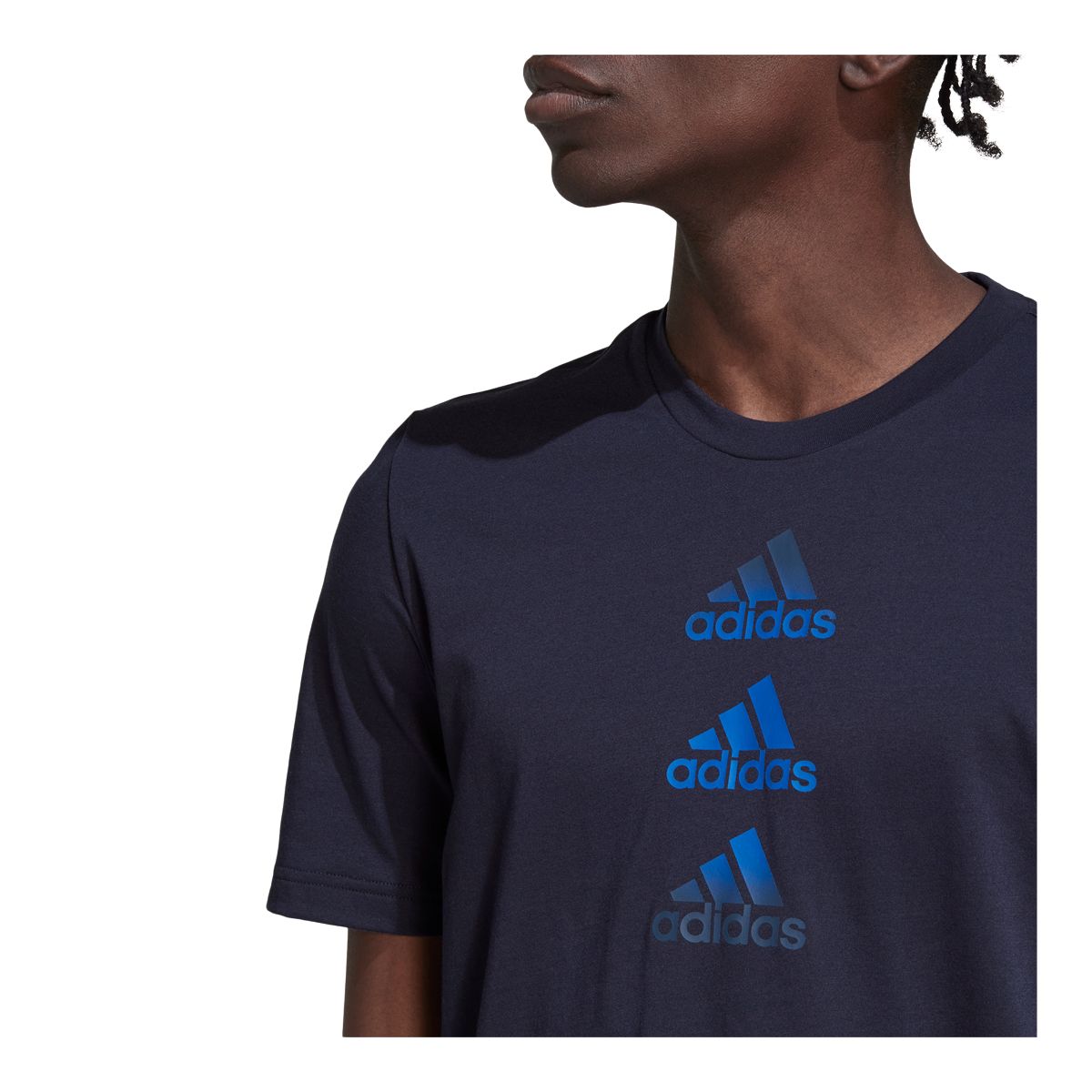 adidas Men's D2M Hiit 3-Stripe T Shirt