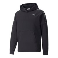 Puma Men's Train Fit PWR Fleece Pullover Hoodie, Kangaroo Pocket Front_Angled_Left