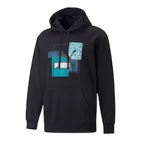 Puma Men's Brand Love Pullover Hoodie Front_Angled_Left