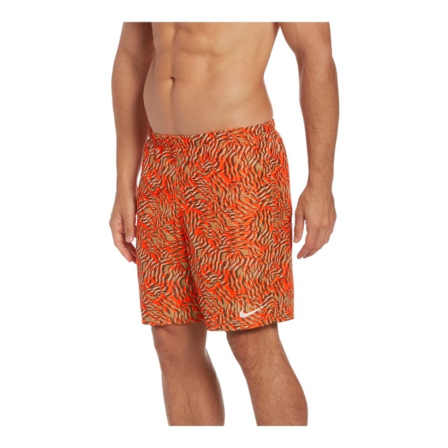 Nike Men's Wild Packable Swim Volley Shorts, 7", With Mesh Brief