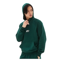 New Balance Men's Essentials Fleece Pullover Hoodie Front_Angled_Left