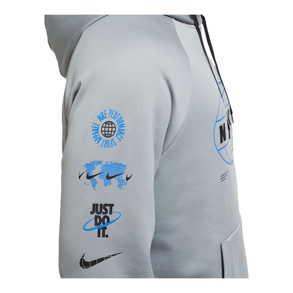 Nike Men's Worldwide Hyper Dri-FIT Pullover Hoodie, Fleece, Moisture-Wicking