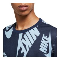 Nike Sportswear Men's Essential All Over Print T Shirt CloseUp
