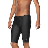 Speedo Men's Hex Heat Swim Jammer Trunks, Fully Lined Front_Angled_Left