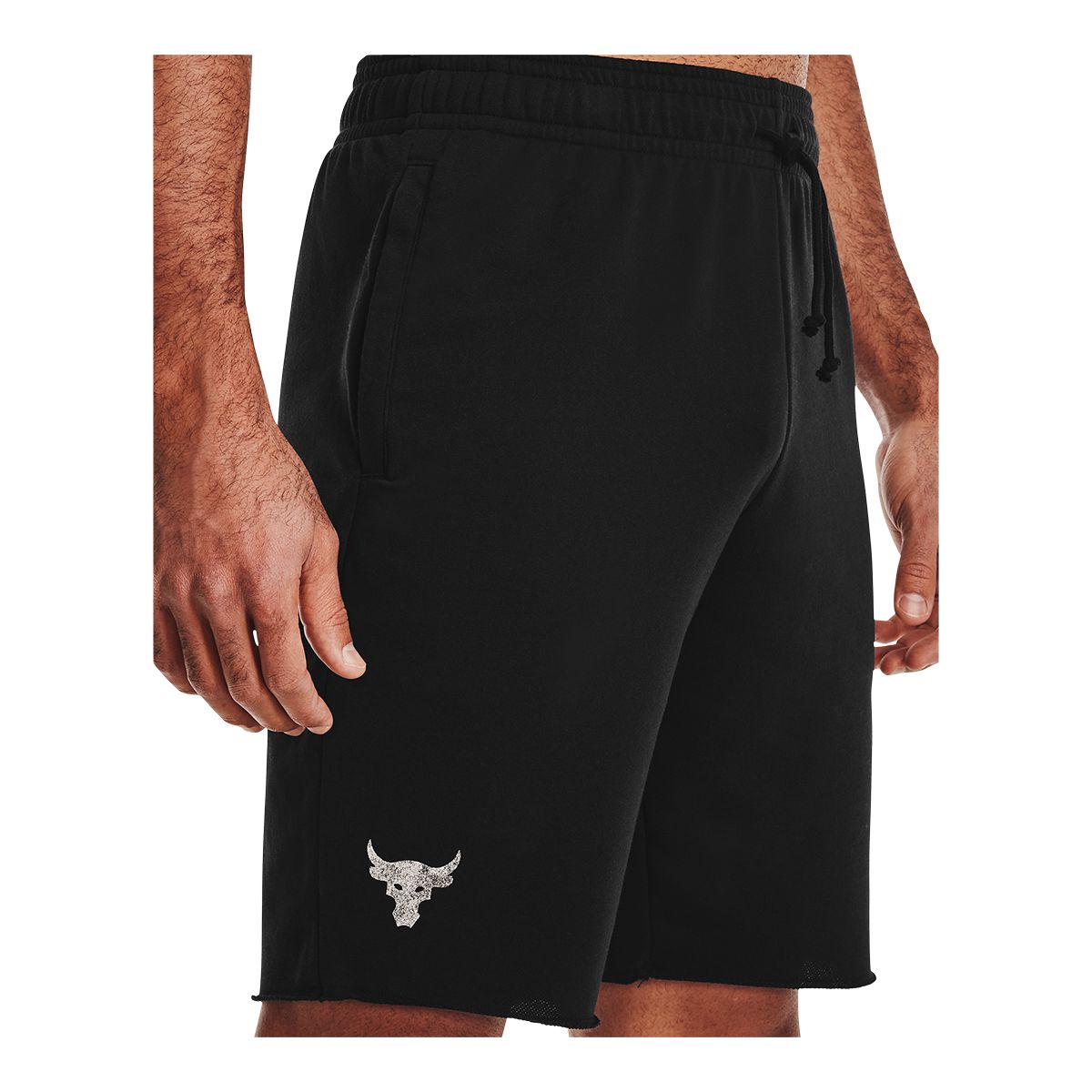 Under Armour Men's Project Rock Terry 10.5" Shorts, Loose/Relaxed Fit, Gym, Drawstring