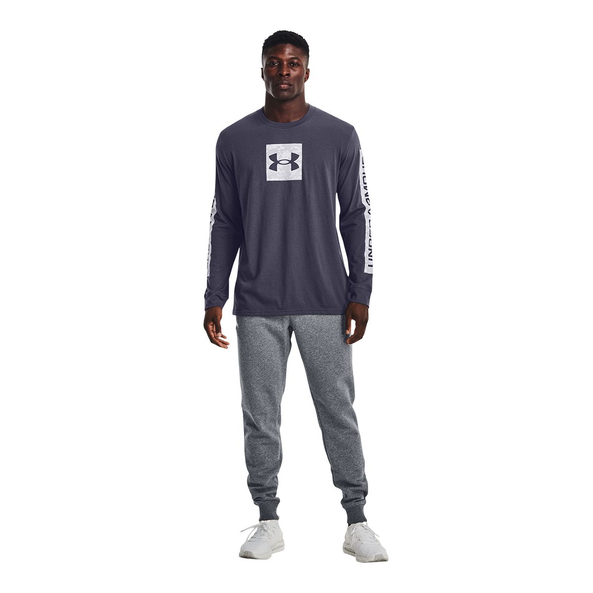 Under Armour Men's Sportstyle Camo Boxed Long Sleeve T Shirt