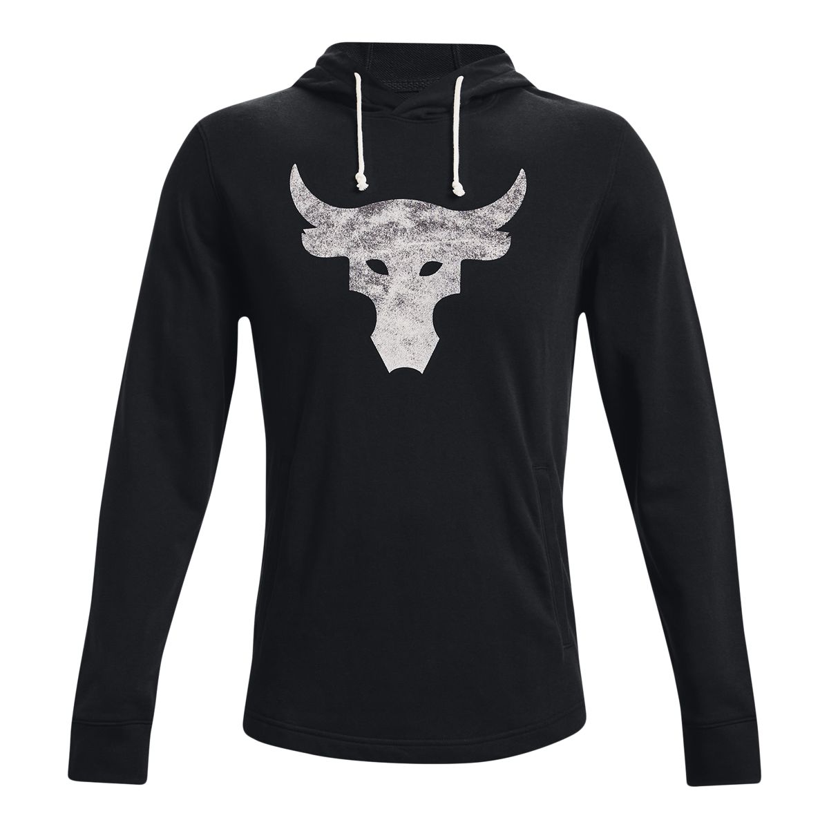 Under Armour Men's Project Rock Terry Bull Pullover Hoodie, French Terry