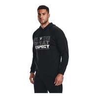 Under Armour Men's Project Rock Terry Bull Pullover Hoodie, French Terry Front_Angled_Left