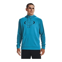 Under Armour Men's Armour Fleece Pullover Graphic Hoodie Front_Flat